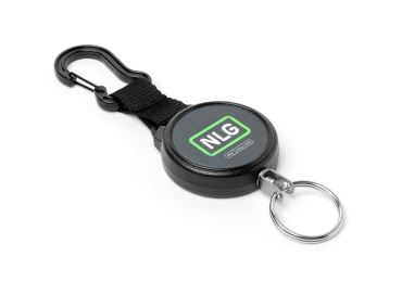 Jojo Karabiner Mini NLG Lanyard mit Stahlseil für Werkzeuge – Metall, schwarz