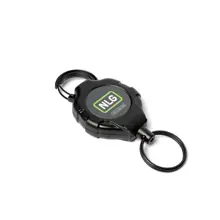 Jojo Karabiner NLG Lanyard für Werkzeuge mit Sperrad und Tragfähigkeit 0,5 kg – Metall, schwarz