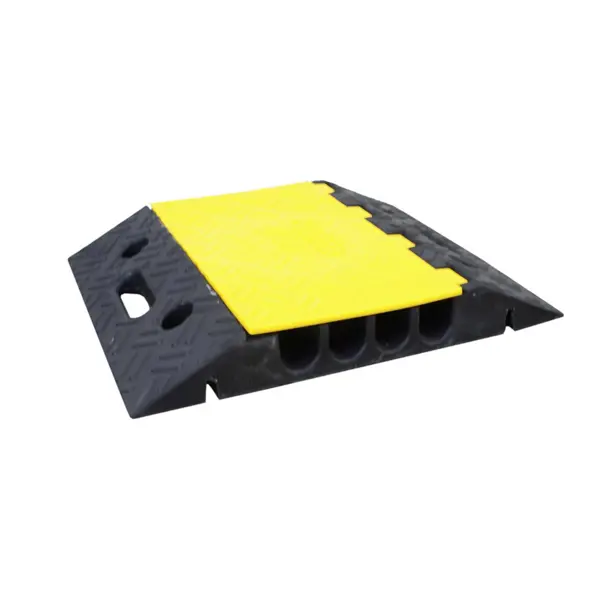 Kabelbrücke, 10 t – 400×500×70 mm, gelb-schwarz