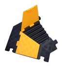 Kabelbrücke, 20t, Eckstück 30° – 170×500×45 mm, gelb-schwarz