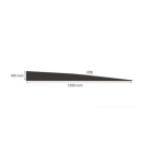 Kabelbrücke, 5 km/h, 40 t – 1200×750×0/100 mm, weiß-schwarz