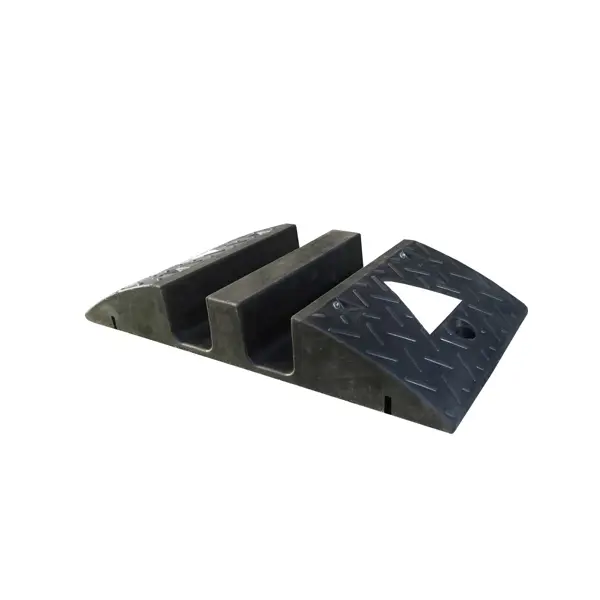 Kabelbrücke, 5 km/h, 40 t – 600×300×90 mm, schwarz