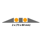 Kabelbrücke, 5 km/h, 40 t – 600×300×90 mm, schwarz