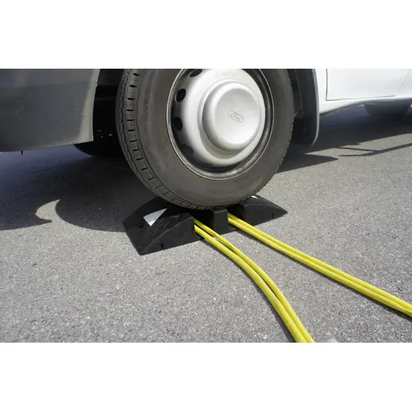 Kabelbrücke, 5 km/h, 40 t – 600×300×90 mm, schwarz