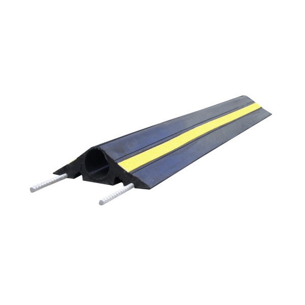 Kabelbrücke, 5 km/h, 40t – 1000×240×70 mm, gelb-schwarz