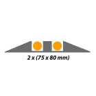 Kabelbrücke, 5 km/h, 40t – 600×300×90 mm, schwarz