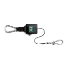 Karabiner NLG Lanyard mit einziehbarer Schnur und Verriegelung für 1,5 kg Werkzeuge – Nylon, schwarz