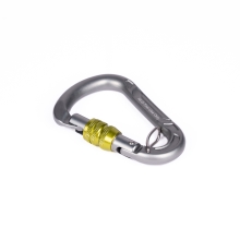 Karabiner NLG mit 50 kg Tragfähigkeit – Metall, silber, 50×85 mm