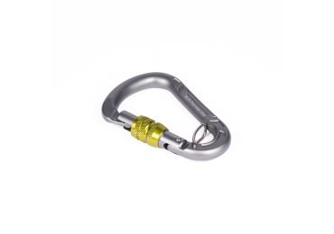 Karabiner NLG mit 50 kg Tragfähigkeit – Metall, silber, 50×85 mm