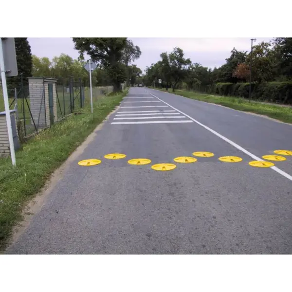 Kleine Bremsschwelle Berliner Kissen, Retarder 20km/h, gelb