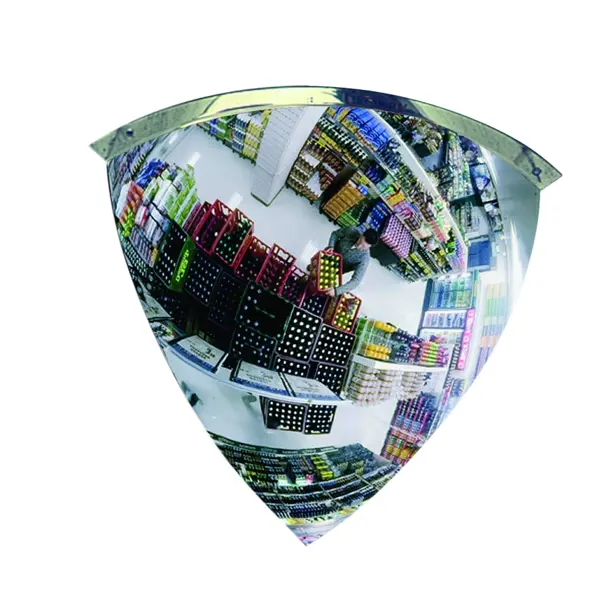 Konvexer Spiegel Premium – Acrylat, Winkel 90°, D.60 cm