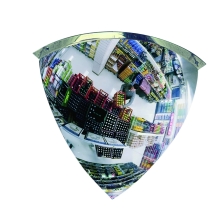 Konvexer Spiegel Premium – Acrylat, Winkel 90°, D.80 cm
