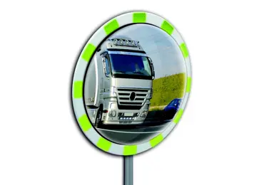 Konvexer Verkehrsspiegel Premium Panorama, Winkel 180°– Polycarbonat, D.60 cm