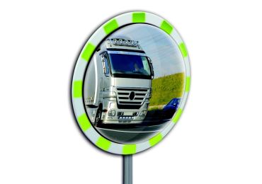 Konvexer Verkehrsspiegel Premium Panorama, Winkel 180°– Polycarbonat, D.60cm