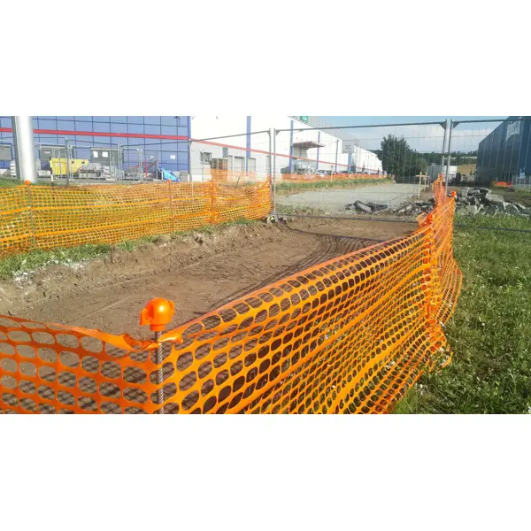 Kunststoff-Baunetz Baunet Economic – orange, 1,5×50 m