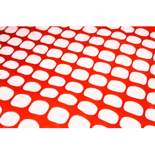 Kunststoff-Baunetz Baunet Economic – orange, 1,8×50m
