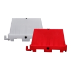 Kunststoff-Leitwand Economic 70 – rot, 1000×400×700 mm