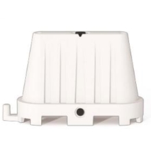 Kunststoff-Leitwand Economic 70 – weiß, 1000×400×700 mm