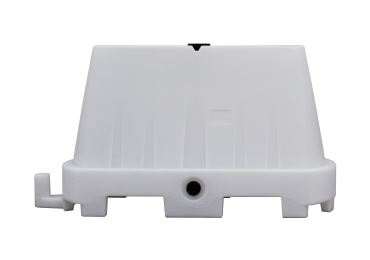 Kunststoff-Schutzplanke Economic 80 – weiß, 1000×400×800 mm