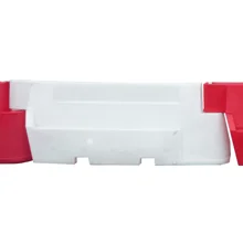 Kunststoff-Schutzplanke Nova Baufence – MDPE, weiß, 800×520×2000 mm