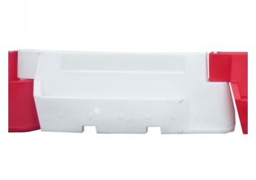 Kunststoff-Schutzplanke Nova Baufence – MDPE, weiß, 800×520×2000 mm