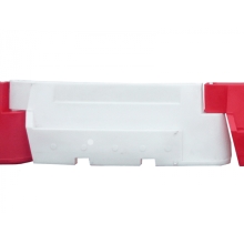 Kunststoff-Schutzplanke Nova Baufence – MDPE, weiß, 800×520×2000mm