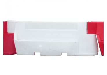 Kunststoff-Schutzplanke Nova Baufence – MDPE, weiß, 800×520×2000mm