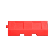 Kunststoff-Schutzplanke Standard Heavy – PE, rot, 550×650×2000mm