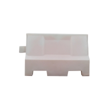 Kunststoff-Schutzplanke Standard – PE, weiß, 555×400×1000 mm