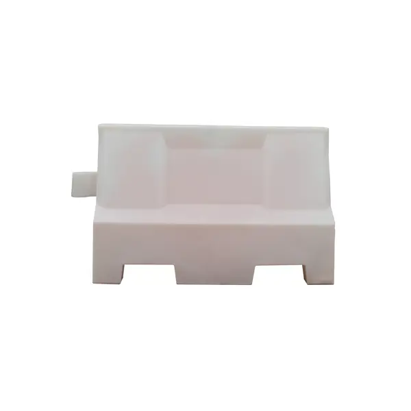 Kunststoff-Schutzplanke Standard – PE, weiß, 555×400×1000 mm