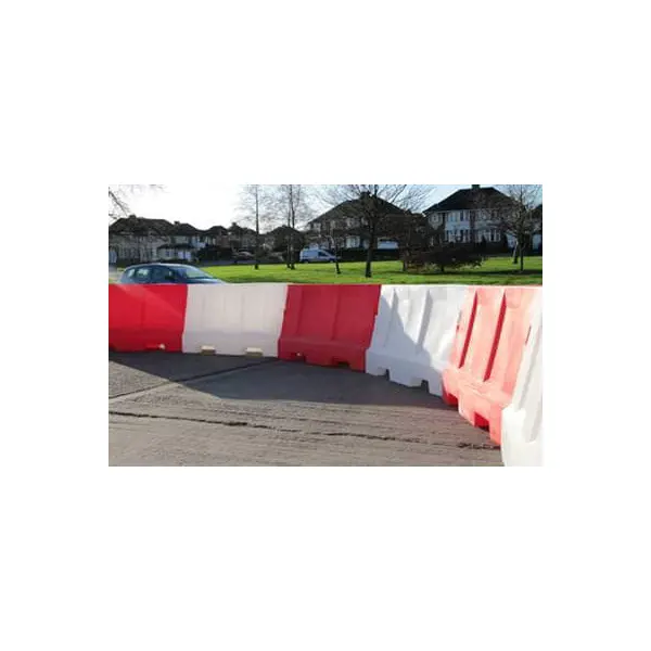 Kunststoff-Schutzplanke Standard – PE, weiß, 800×400×1200 mm