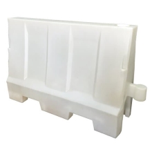 Kunststoff-Schutzplanke Standard – PE, weiß, 800×400×1200 mm