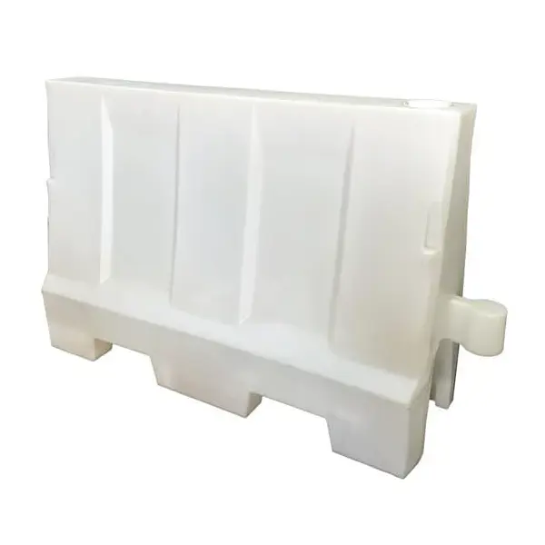 Kunststoff-Schutzplanke Standard – PE, weiß, 800×400×1200 mm