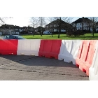 Kunststoff-Schutzplanke Standard – PE, weiß, 800×400×1200mm