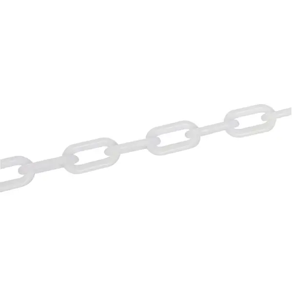 Kunststoffkette – weiß, 25 m × 6 mm