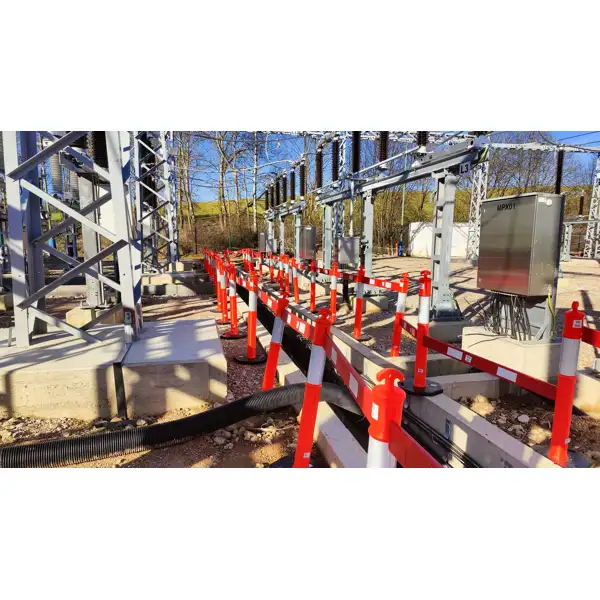 Kunststoffpfosten Standard mit Reflexstreifen der Klasse 2 – PP, Orange, Höhe 1,1 m