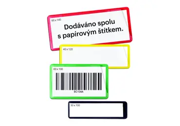 Magnetische Etikettentaschen, farbig