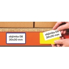 Magnetische Etikettentaschen – gelb, 30×100 mm, 100er-Pack