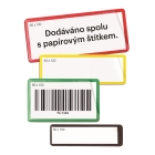 Magnetische Etikettentaschen – gelb, 60×140 mm, 100er-Pack