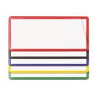 Magnetische Etikettentaschen – gelb, 60×140 mm, 100er-Pack