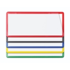 Magnetische Etikettentaschen – schwarz, 60×100 mm, 100er-Pack