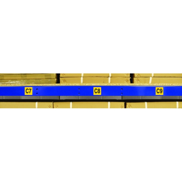 Magnetische Kennzeichnung – 1-2 Zeichen, gelber Hintergrund, 50×50 mm