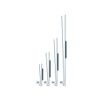 Magnetische Leiste, Etikettenhalter, Typ V – 38 mm × 2 m, 10er-Pack