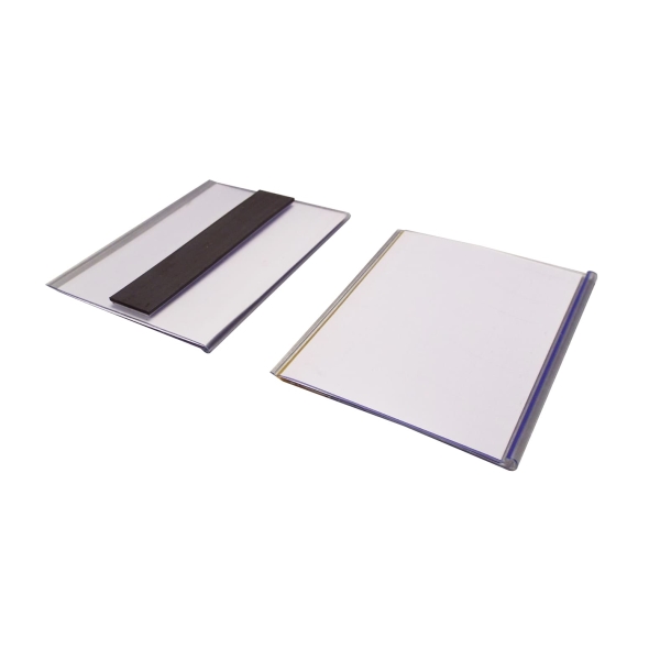 Magnetische Leiste, Etikettenhalter, Typ V – 80×100 mm, 100er-Pack