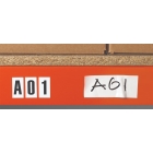 Magnetische Zahlen – Mix, Zeichen 0-9, Höhe 23 mm, gelber Hintergrund