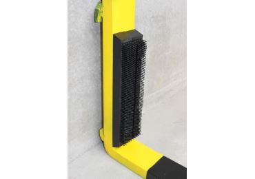 Magnetischer Schutz, Mobiler Magnet-Prallschutz mit Gummiborsten für Flurfördertechnik Bumper Soft