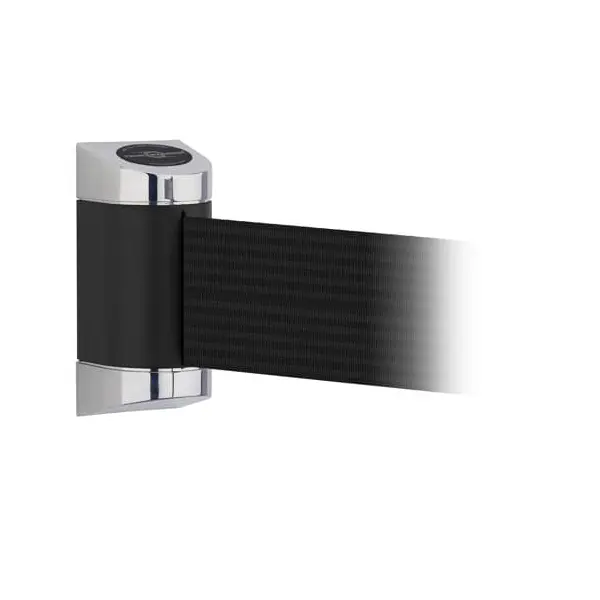 MIDI Plus Wandkassette, Chromabdeckung – schwarzes Band 2 m (B. 150 mm)