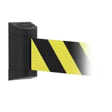 MIDI Plus Wandkassette, schwarz – gelb-schwarzes Band 2 m (B. 150 mm)