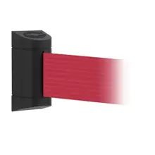 MIDI Plus Wandkassette, schwarz – rotes Band 2 m (B. 150 mm)