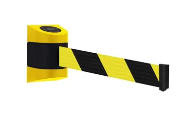 MIDI Wandkassette, gelb-schwarz – gelb-schwarzes Band 3,65 m